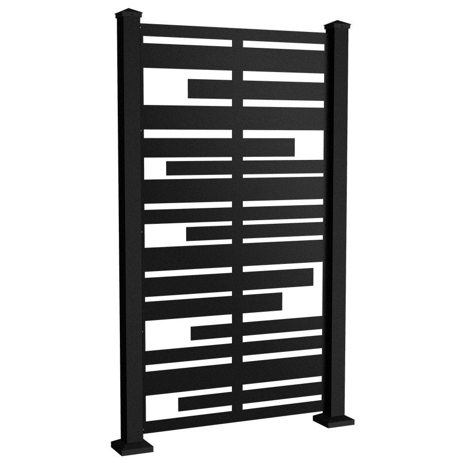 Planks Privacy Screen - Black