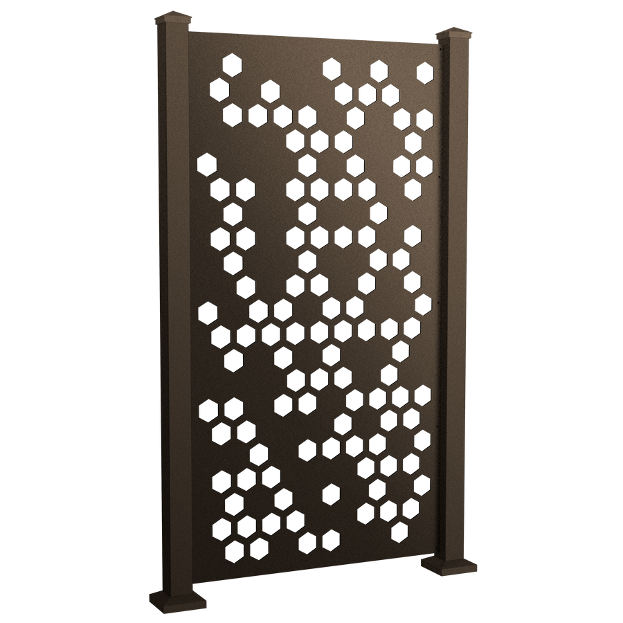 Honeycomb Privacy Screen - Dark Bronze