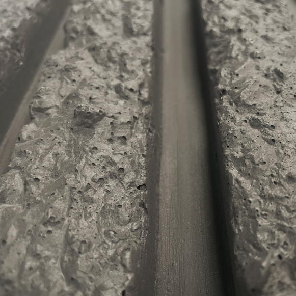 RealCast Fluted Concrete Panels - Charcoal