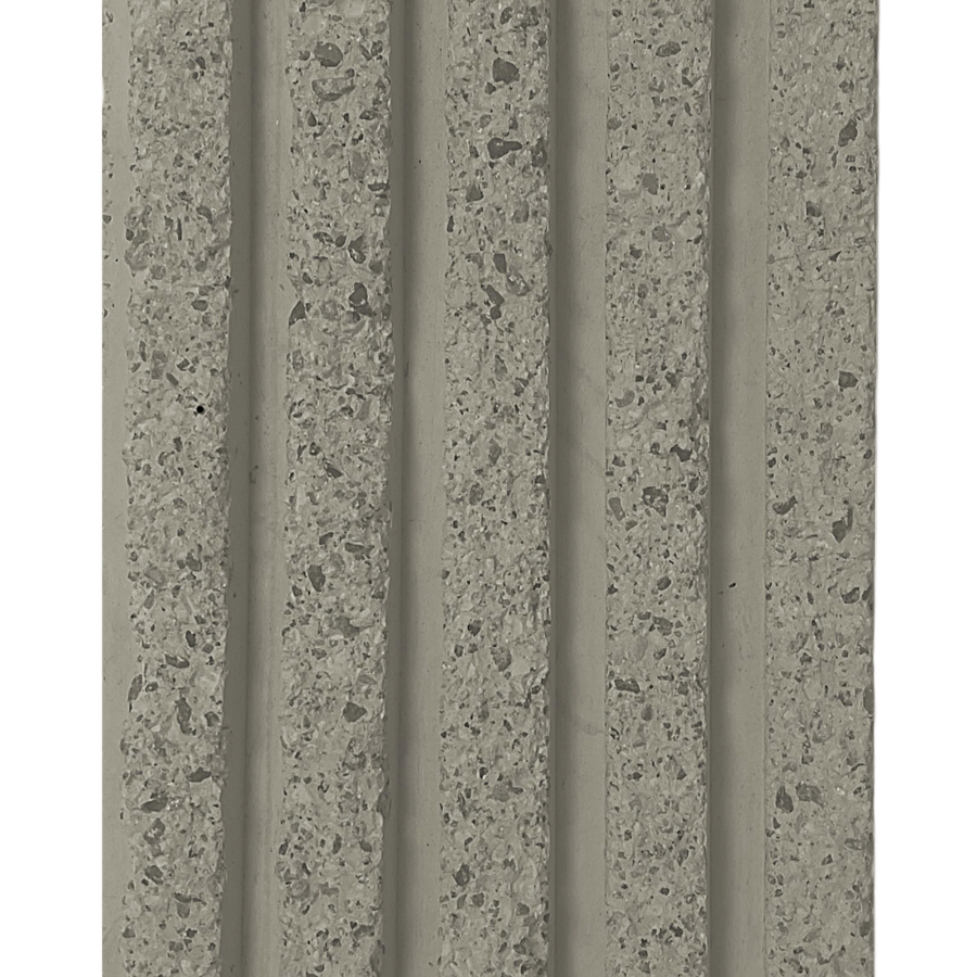 RealCast Fluted Concrete Panels - Natural Grey