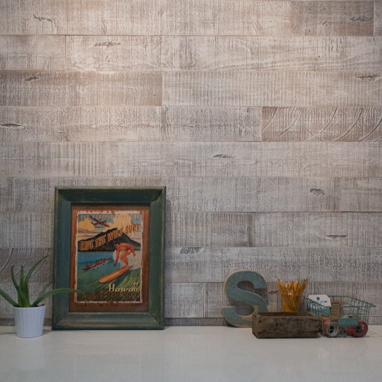 Reclaimed Wood Wall Planks - WHITE-ISH | AS-IS