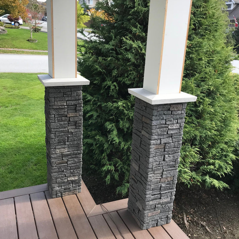 Decorative Stone Column Wraps | Shelly Lighting