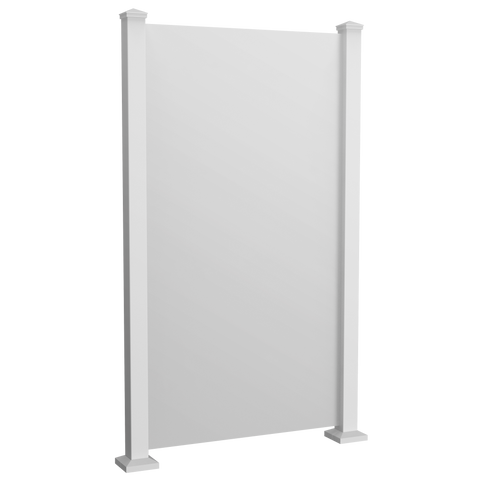 Solid Privacy Screen - White
