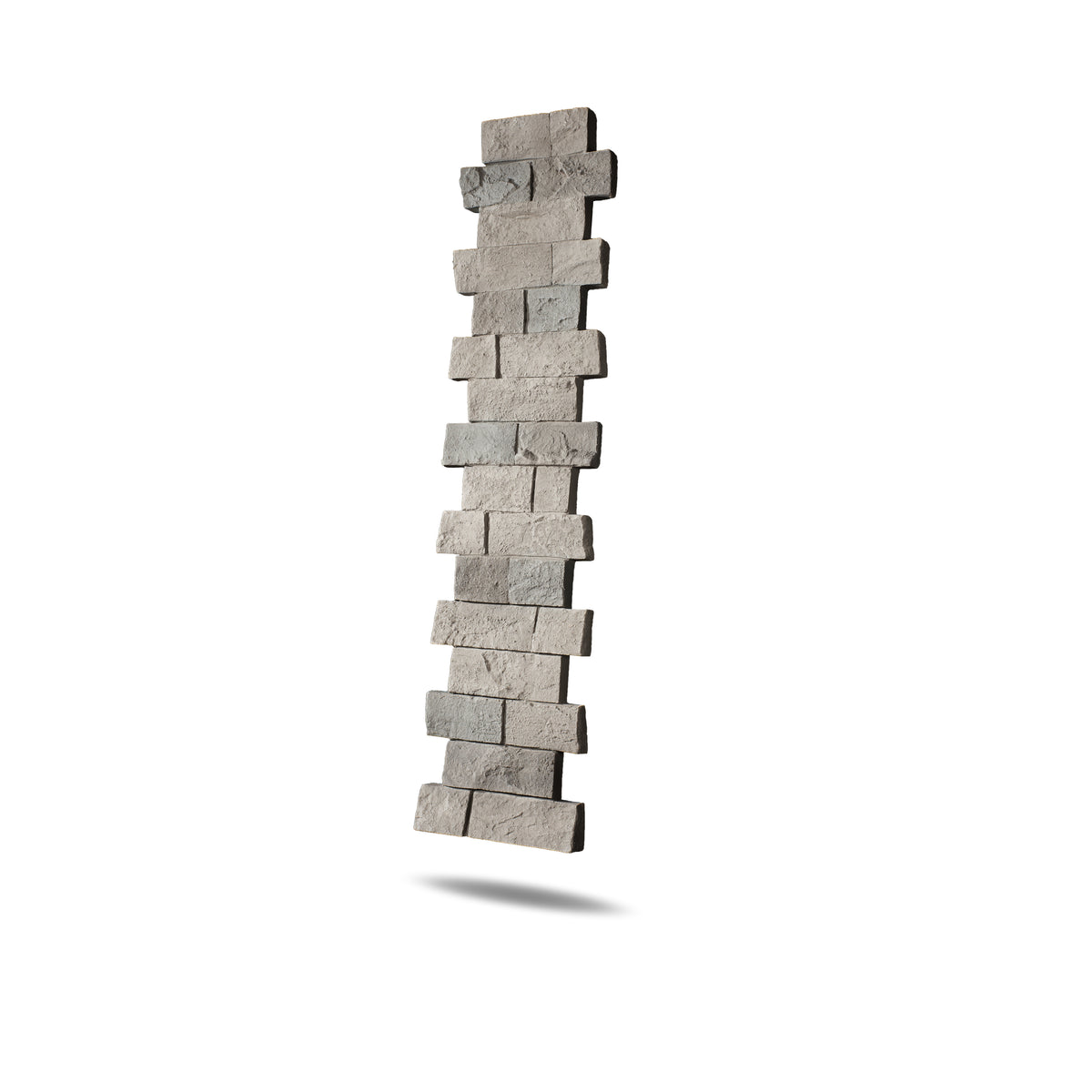 Faux Ledge Stone Pillar Panel - Grey Blend