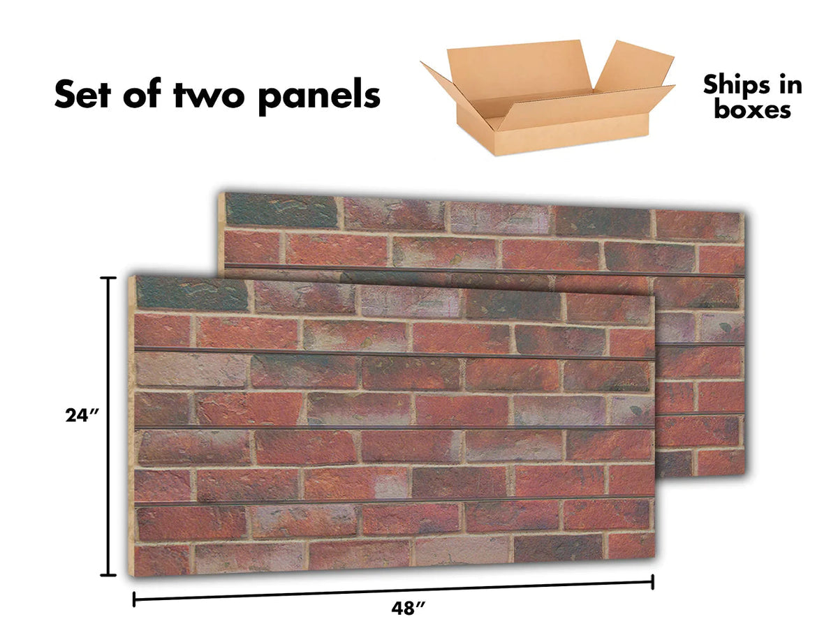 Decorative Wall Panels - Brick - White