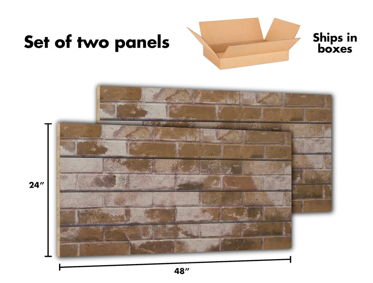 Decorative Wall Panels - Brick Old Paint- Sandstone