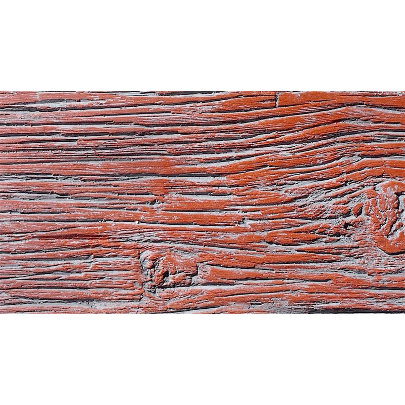 BarnWood Faux Wood Panels - Barn Red - Sample