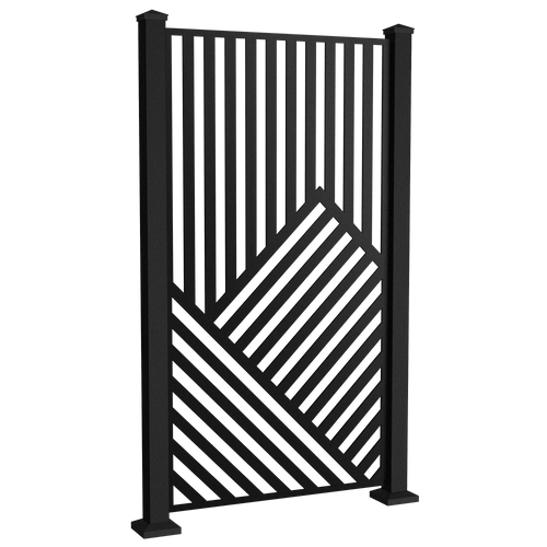 Screen Wall Posts Sunbelly Screen Post (standard height) - Black
