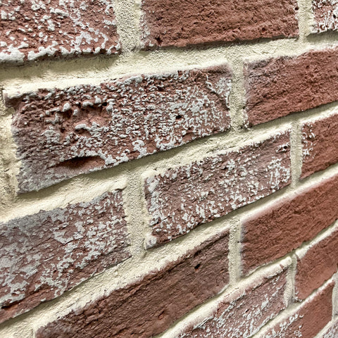 ClassicBrick 1/2" Faux Brick Panels - Reclaimed Red