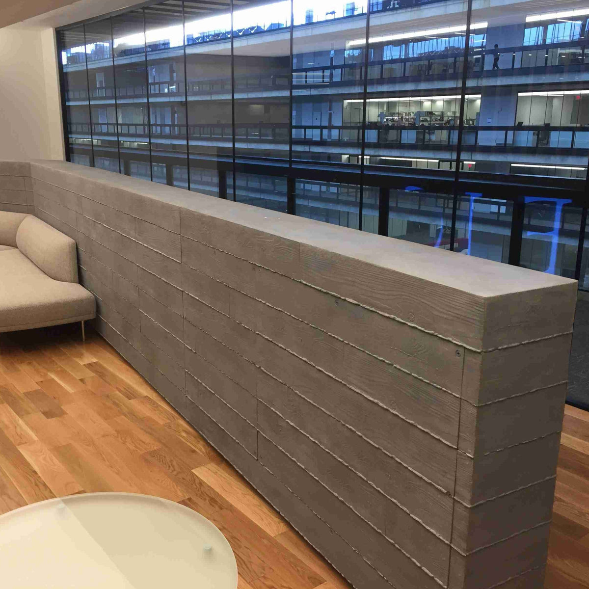 RealCast Board-Form Concrete Panels - Medium Grey