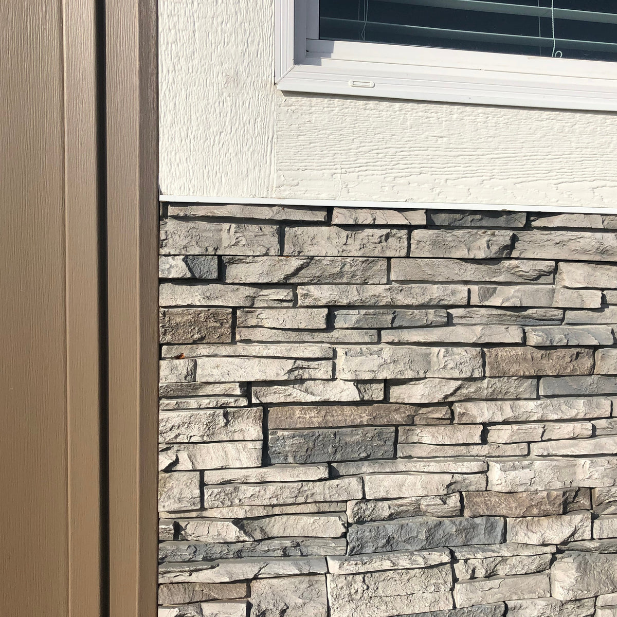 Limestone Stacked Stone Bar