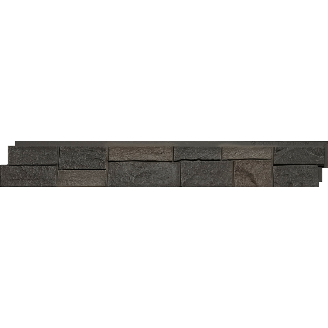 Faux Ledge Stone Panels - Dark Brown