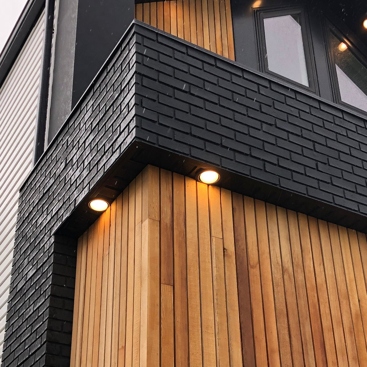 Brick Integrals BRIK by Quality Stone | Simply Black Faux Brick Panels