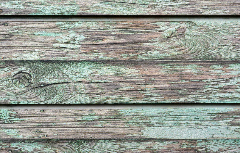 Decorative Wall Panels - Wood Old Paint  - Green