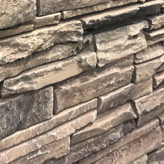 Faux Stacked Stone Panels - Rustic Tan