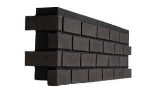 Modern Brick Corner - Simply Black 1"