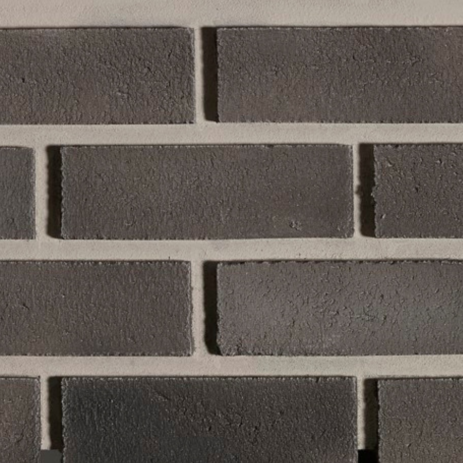 Modern Brick - Faux Brick Sample - Shades of Grey 1"