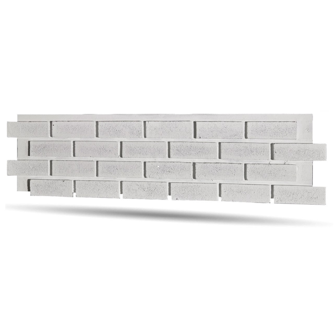 Modern Brick Faux Brick Panels - Simply White 1"