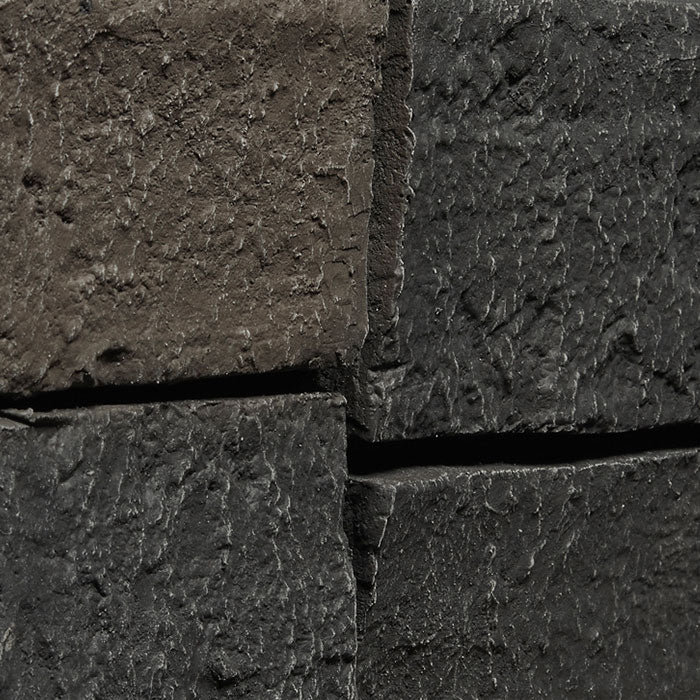 Faux Ledge Stone Panels - Black-Faux Ledge Stone Panel-Quality Stone-BLACK BLEND-Wall Theory