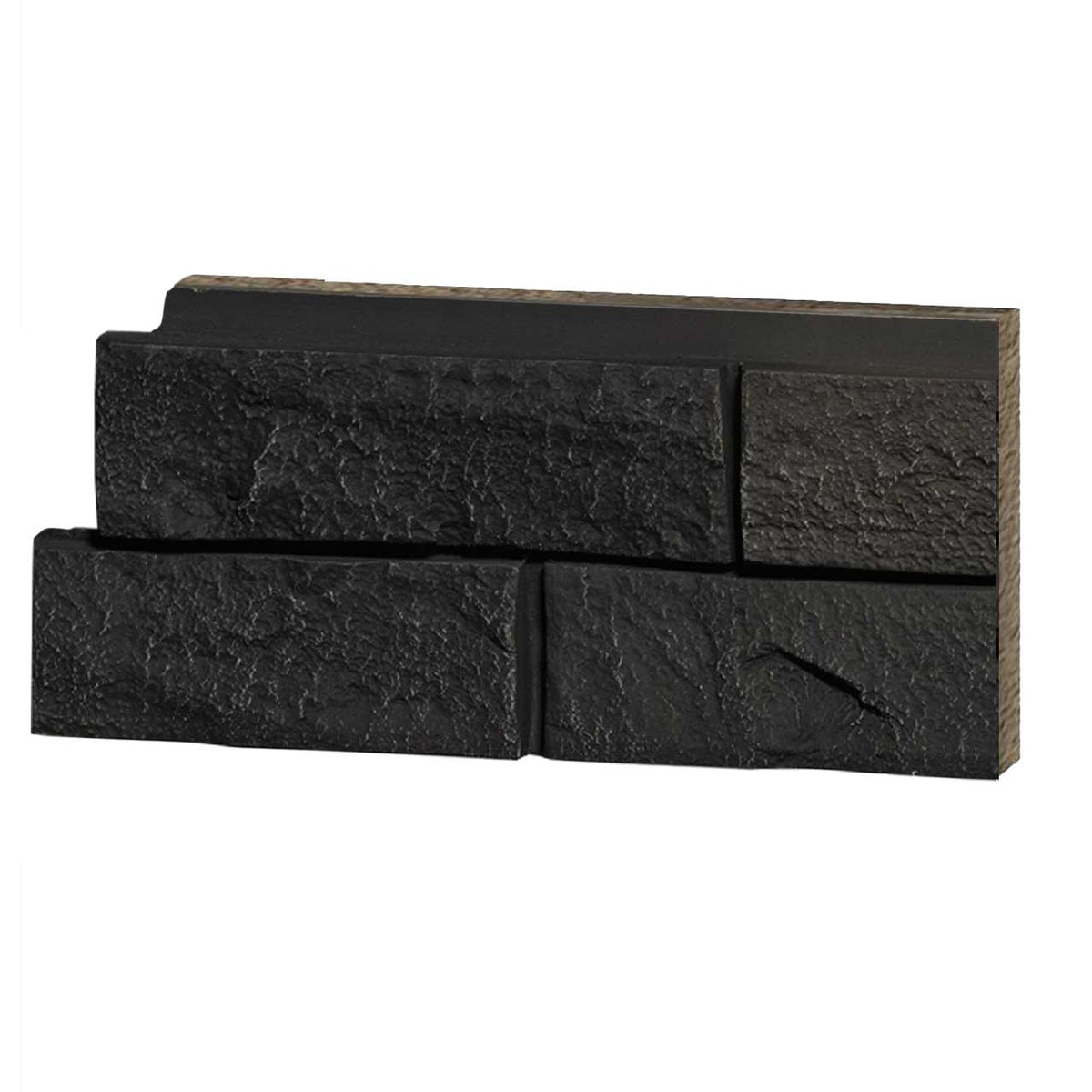 Faux Ledge Stone - Black Blend Sample