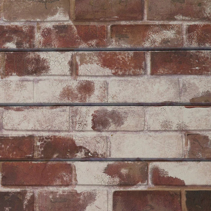 Slatwall - Brick Old Paint- Red