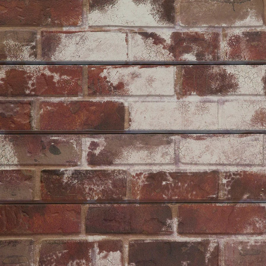 Slatwall - Brick Old Paint- Red