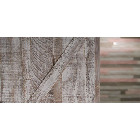 Distressed Wood Wall Corner - White-Ish-Real Wood Accessories-AS-IS BRAND-Wall Theory