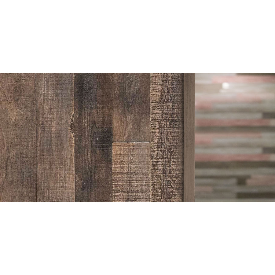 Distressed Wood Wall Corner - Brown-Ish-Real Wood Accessories-AS-IS BRAND-Wall Theory