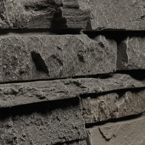 Faux Stacked Stone Panels - Dark Brown-Faux Stacked Stone Panel-Quality Stone-DARK BROWN-Wall Theory