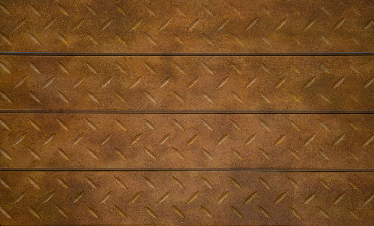 Decorative Wall Panels - Diamond Plate  - Rust