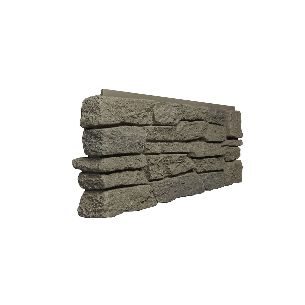 RIDGE STONE - 11X25.5" - LEFT CORNER - GREY-Faux Ridge Stone-Quality Stone-GREY BLEND-Wall Theory