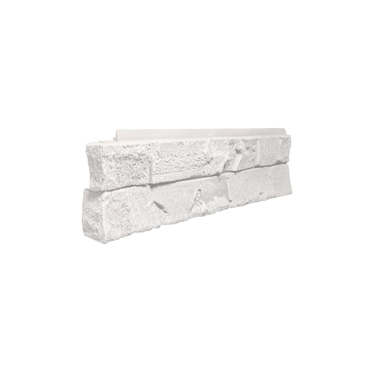 LEDGE STONE - 6X25.5" LEFT CORNER - SIMPLY WHITE-Faux Ledge Stone-Quality Stone-Simply White-Wall Theory