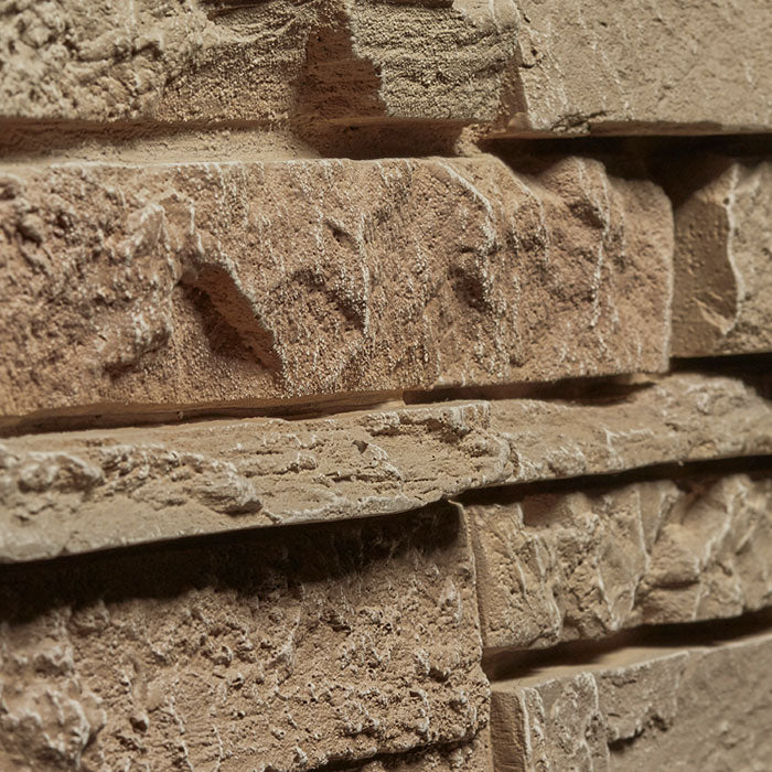 Quality Stacked Stone Light Brown