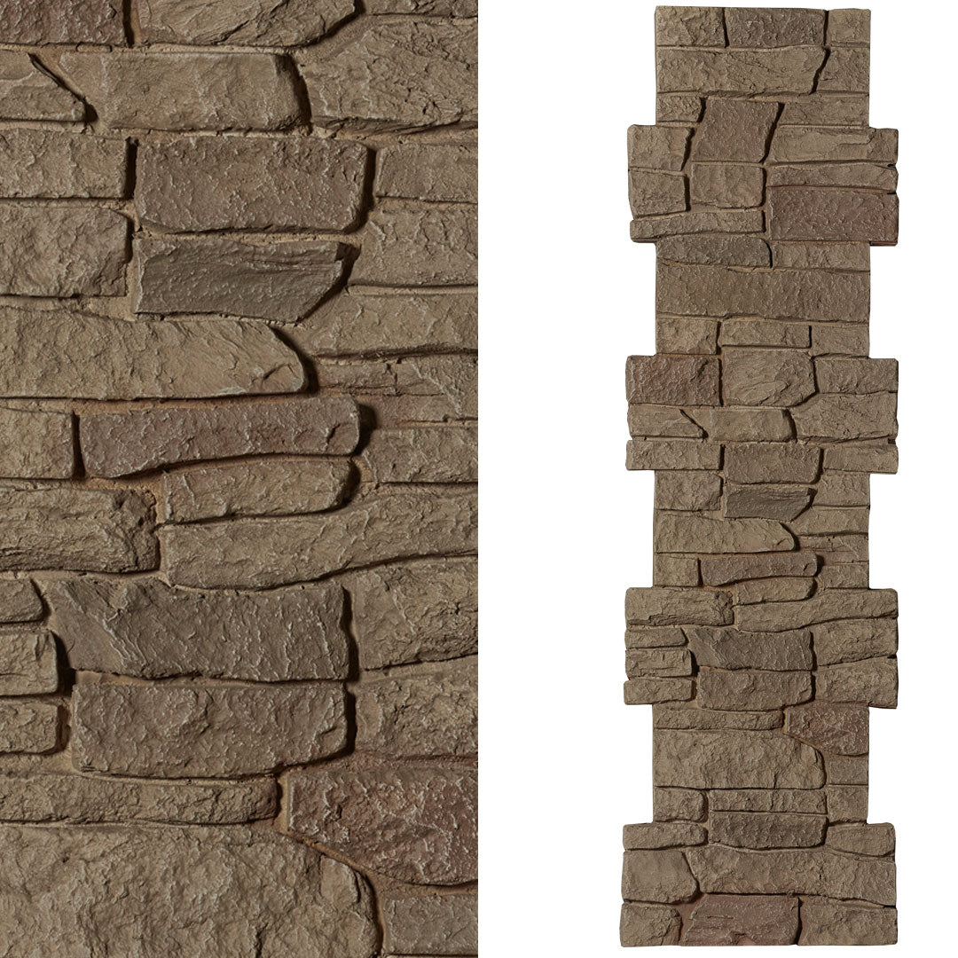 Brown Stones With Ridges Quality Stone Ridge Stone Faux Stone Pillar Panels
