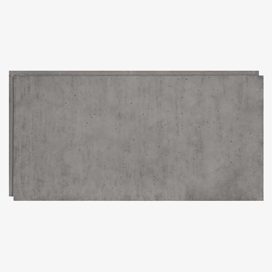 URBAN CONCRETE - 24"X48" PANEL - INDUSTRIAL GREY-Faux Concrete Panel-Hourwall-8 SQ/FT (24" X 48")-Flat-Wall Theory