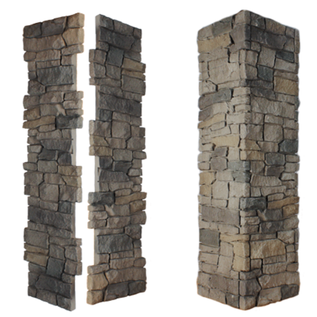 Brown Stones With Ridges Quality Stone Ridge Stone Faux Stone Pillar Panels