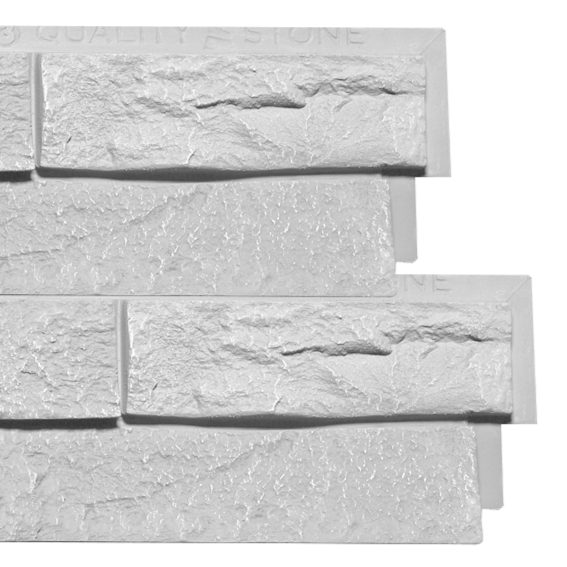 Faux Ledge Stone Panels - Simply White