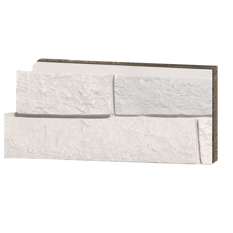 Faux Ledge Stone - Simply White Sample