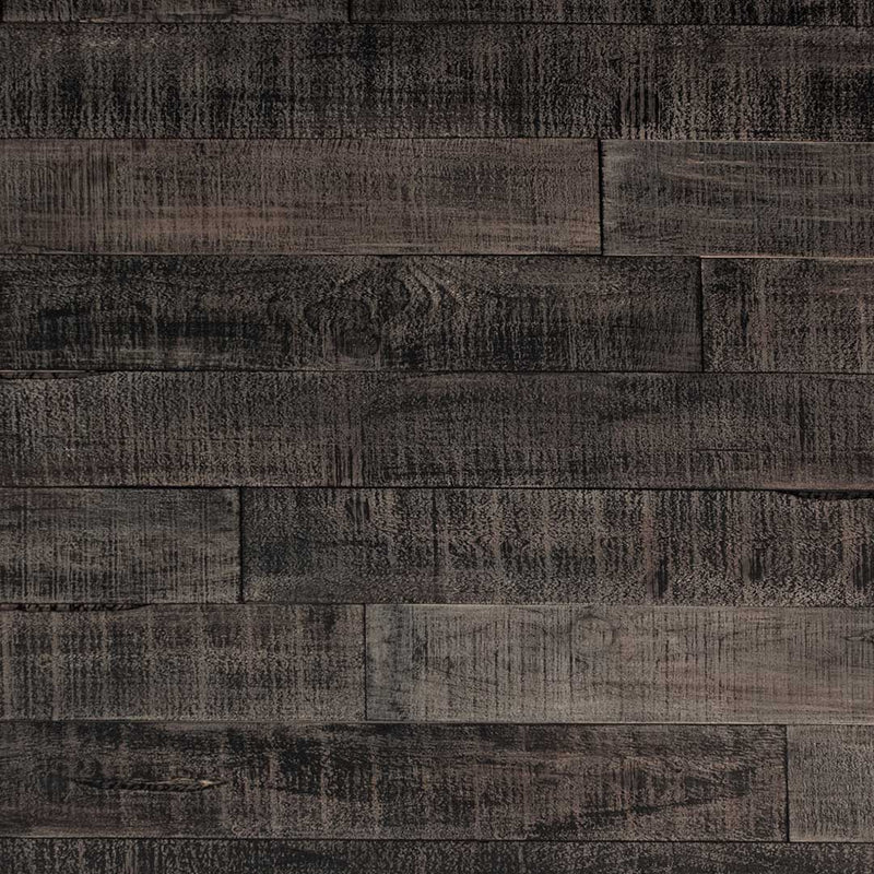 Distressed Wood Wall Planks - Black-Ish